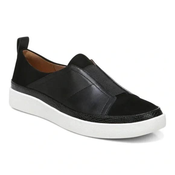 Vionic Zinah Leather Slip On Comfort Sneakers Shoes Arch Support Snake Size 7 - Picture 1 of 9